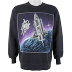 Vintage Blackbird - Astronaut & USA Space Shuttle Crew Neck Sweatshirt 1986 Medium