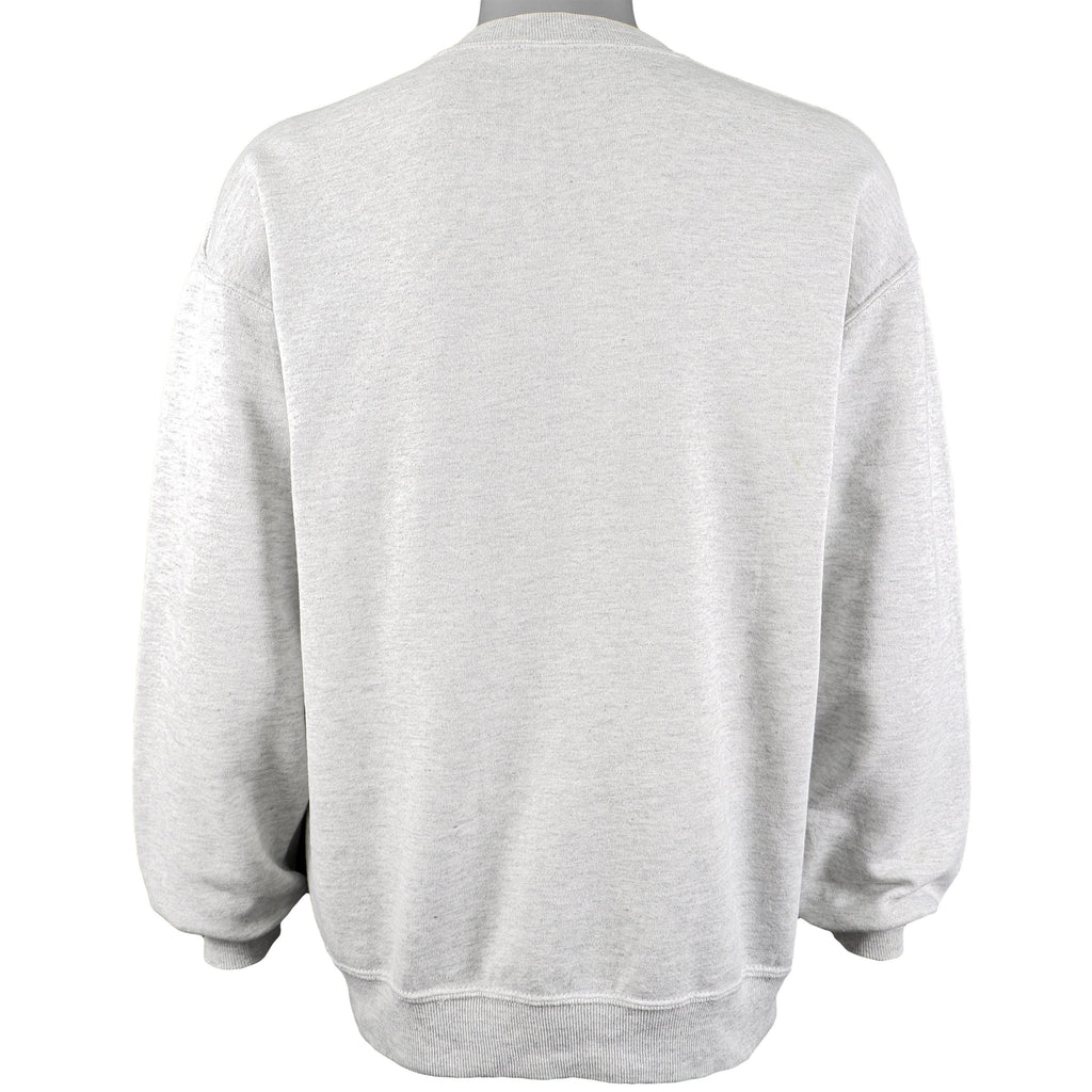 NFL (Jerzees) - Miami Dolphins Spell-Out Crew Neck Sweatshirt 1992 X-Large Vintage Retro Football