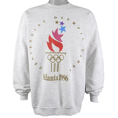 Vintage (Hanes) - Grey Atlanta Olympic Crew Neck Sweatshirt 1996 X-Large