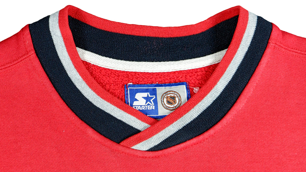 Starter - Detroit Redwings Spell-Out Sweatshirt 1990s X-Large Vintage Retro Hockey