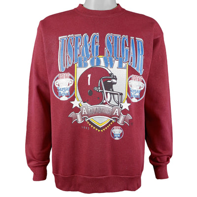 NCAA (Tultex) - Alabama Crimson Tide Sugar Bowl Crew Neck Sweatshirt 1993 Large