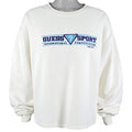 Guess - White Spell-Out Crew Neck Sweatshirt 1997 Large Vintage Retro