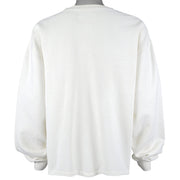 Guess - White Spell-Out Crew Neck Sweatshirt 1997 Large Vintage Retro