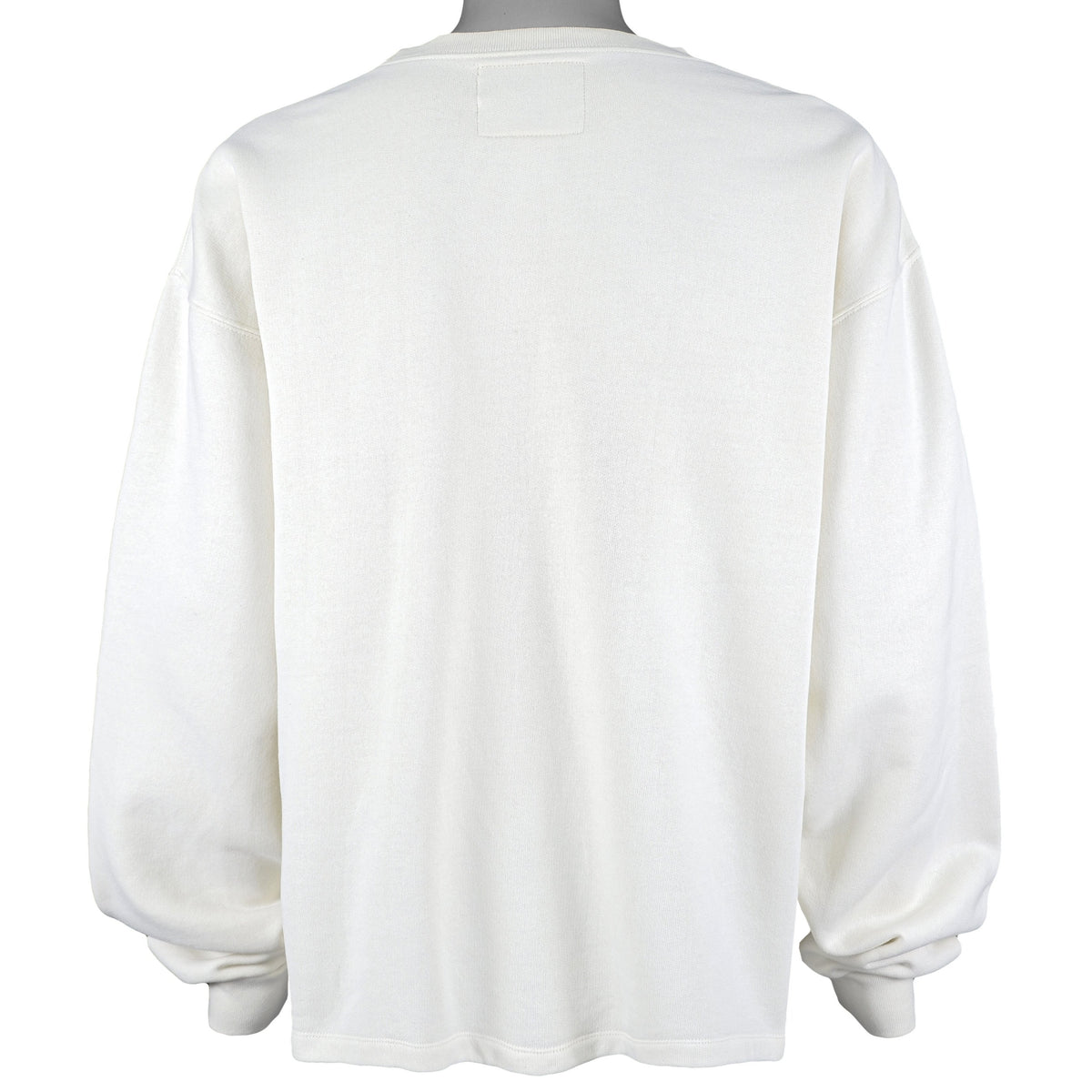 Guess - White Spell-Out Crew Neck Sweatshirt 1997 Large Vintage Retro