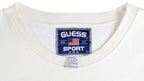 Guess - White Spell-Out Crew Neck Sweatshirt 1997 Large Vintage Retro