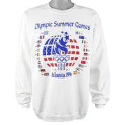 Vintage (Hanes) - Olympic summer Games Spell-Out Crew Neck Sweatshirt 1996 Large Vintage Retro