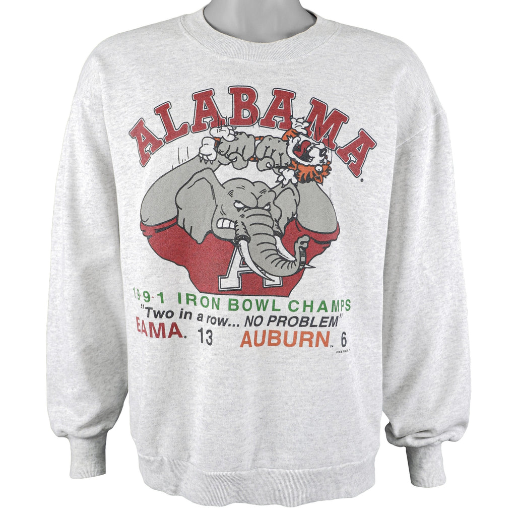 NCAA (Tee Jay) - Alabama Crimson Tide Spell-Out Sweatshirt 1990s Medium Vintage Retro Football College