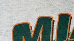 NCAA (Tultex) - Miami Hurricane Spell-Out Sweatshirt 1990s Large Vintage Retro Football College 