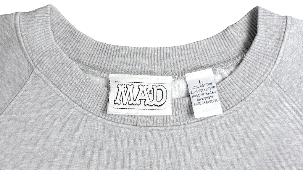 Vintage (Mad) - MAD - Alfred E. Neuman Crew Neck Sweatshirt 1990s Large Vintage Retro