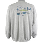 Nike - Grey Just Do It, Mary Spell-Out Crew Neck Sweatshirt 1990s Medium Vintage Retro