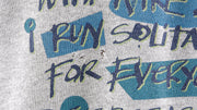 Nike - Grey Just Do It, Mary Spell-Out Crew Neck Sweatshirt 1990s Medium Vintage Retro