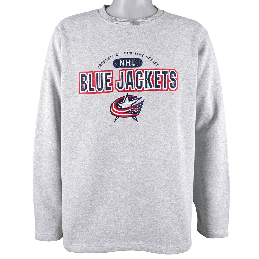 NHL (Old Time Hockey) - Columbus Blue Jackets Crew Neck Sweatshirt 1990s X-Large Vintage Retro Hockey