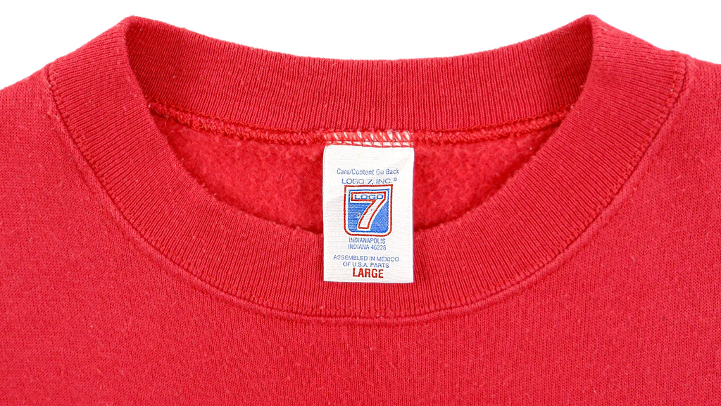 NHL (Logo 7) - New Jersey Devils Crew Neck Sweatshirt 1990s Large Vintage Retro Hockey