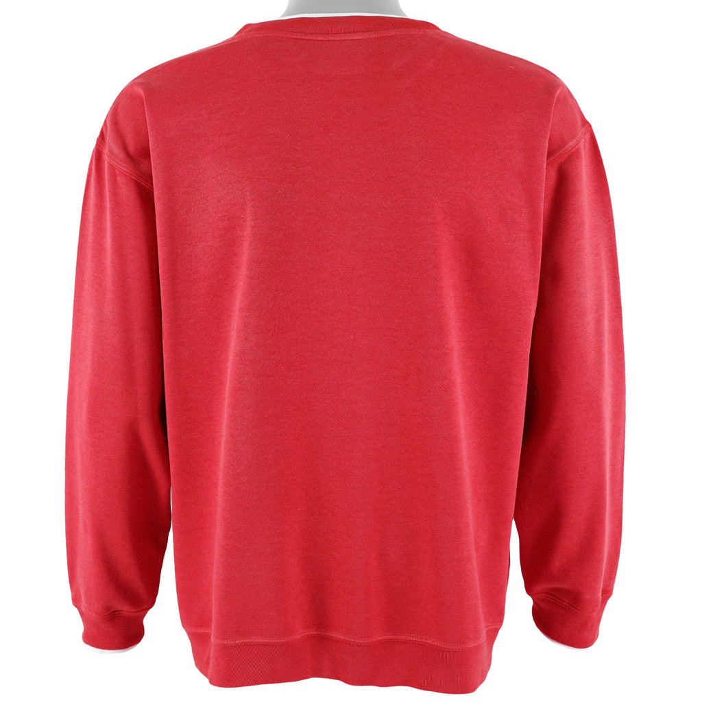 Vintage - Coca-Cola Embroidered Crew Neck Sweatshirt 1990s Large Vintage Retro