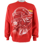 NFL (Pro Player) - Kansas City Chiefs Crew Neck Sweatshirt 1990s Large Vintage Retro Football