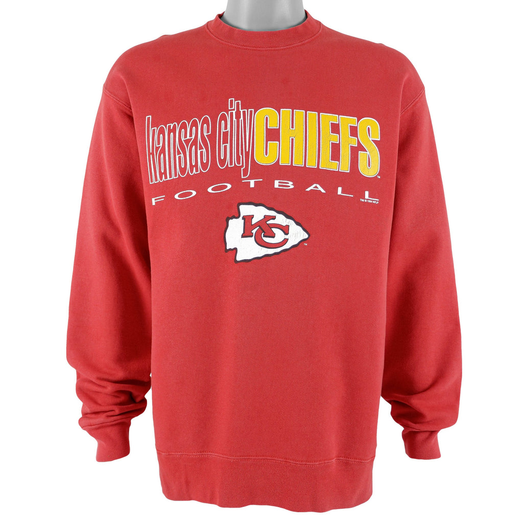 NFL (Salem) - Kansas City Chiefs Crew Neck Sweatshirt 1994 Large Vintage Retro Football