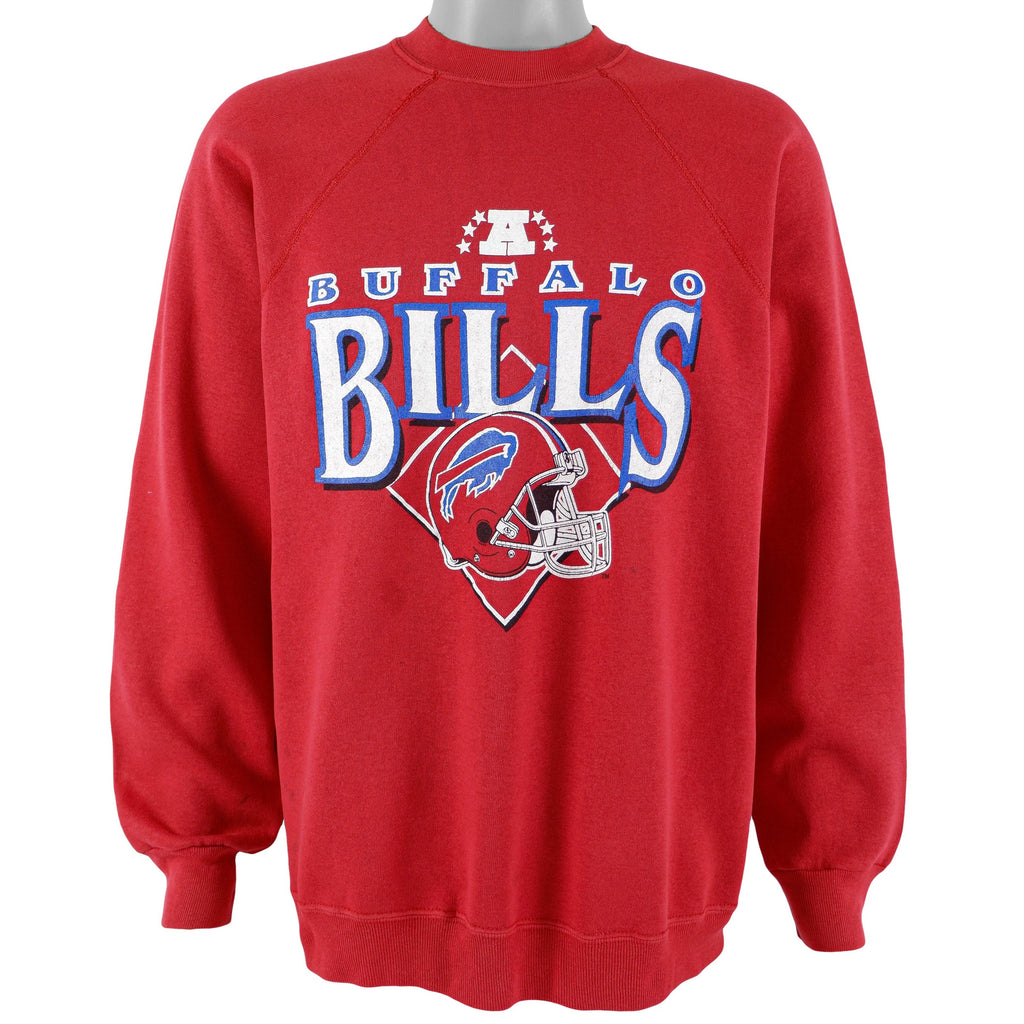 NFL (Tultex) - Buffalo Bills Crew Neck Sweatshirt 1990s X-Large Vintage Retro Football