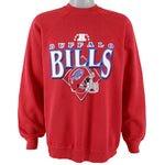 NFL (Tultex) - Buffalo Bills Crew Neck Sweatshirt 1990s X-Large Vintage Retro Football