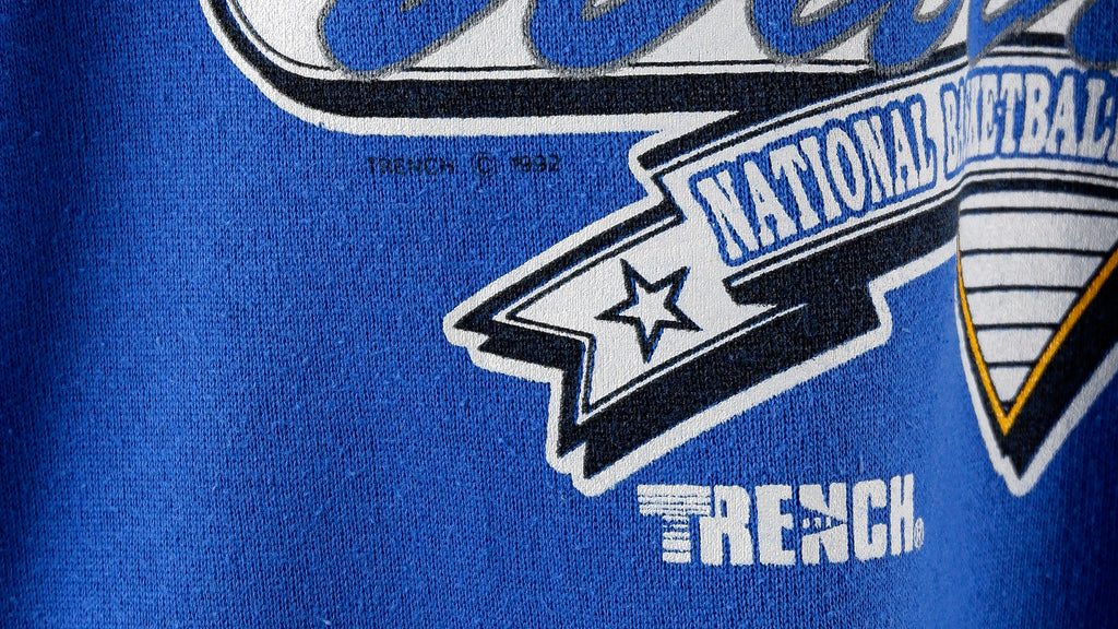 NBA (Trench) - Golden State Warriors Crew Neck Sweatshirt 1992 X-Large Vintage Retro Basketball