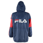 FILA - Reversible Big Spell-Out Hooded Jacket 1990s Large Vintage Retro