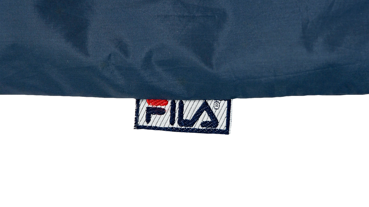 FILA - Reversible Big Spell-Out Hooded Jacket 1990s Large Vintage Retro