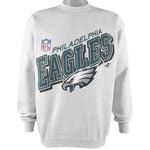 NFL (Logo Athletic) - Philadelphia Eagles Crew Neck Sweatshirt 1990s Medium Vintage Retro Football