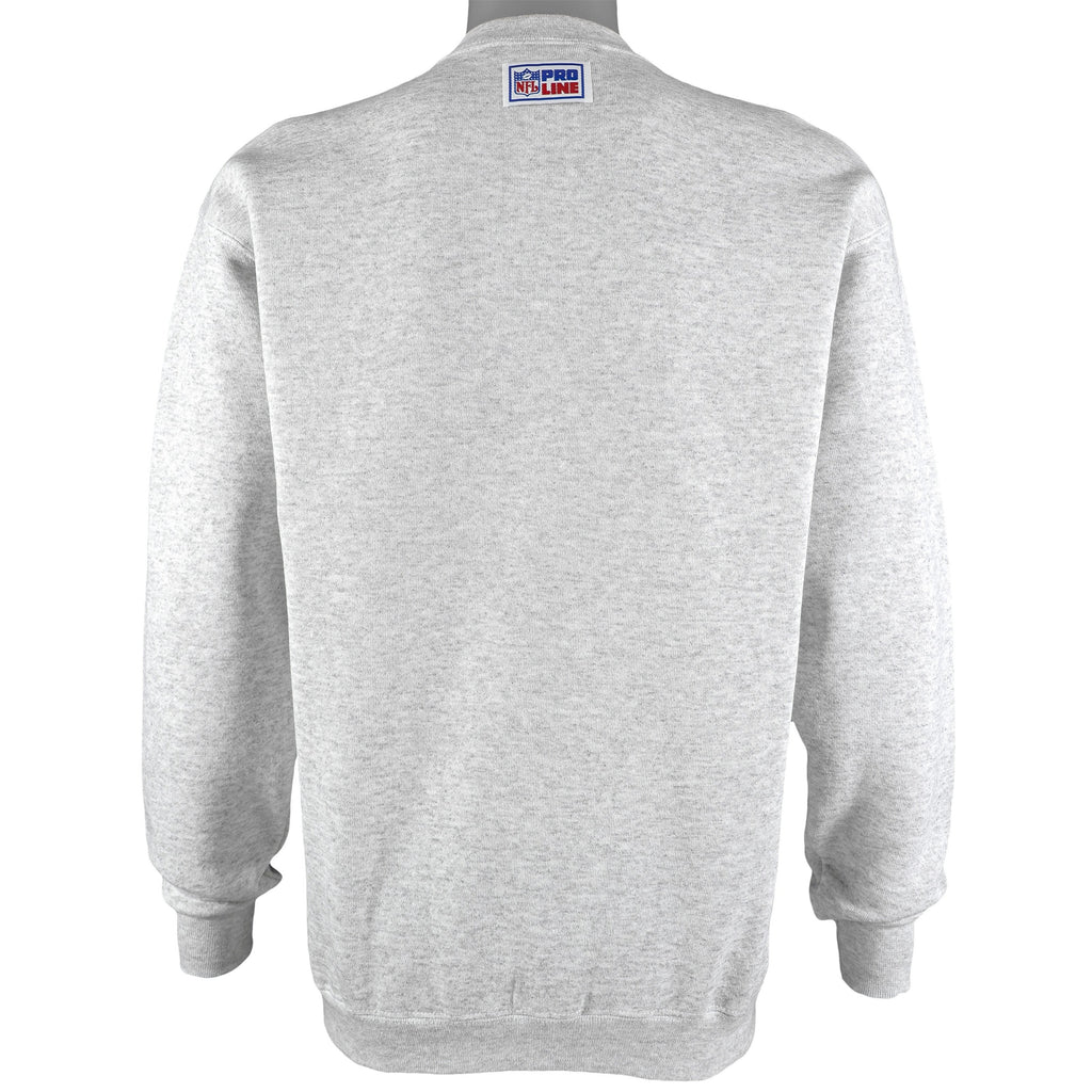 NFL (Logo Athletic) - Philadelphia Eagles Crew Neck Sweatshirt 1990s Medium Vintage Retro Football