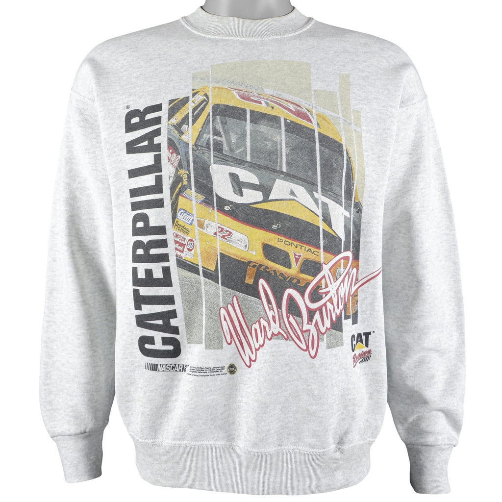 NASCAR - Ward Burton #22, CAT Crew Neck Sweatshirt 1999 Medium Vintage Retro