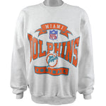NFL (BIKE) - Miami Dolphins Spell-Out Crew Neck Sweatshirt 1994 X-Large Vintage Retro Football