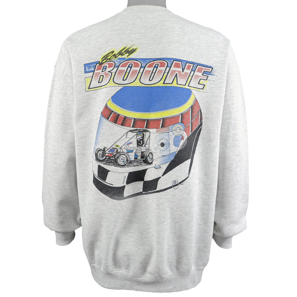 NASCAR (Lee) - Boone Motorsports Crew Neck Sweatshirt 1990s X-Large Vintage Retro