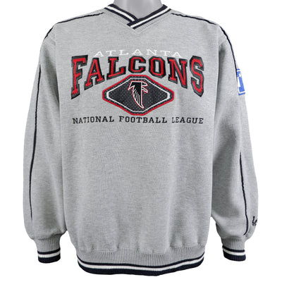 NFL (Lee) - Atlanta Falcons V-Neck Sweatshirt 1990s Medium