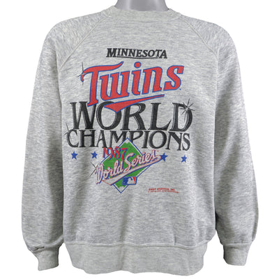 MLB - Minnesota Twins, World Series Champions Crew Neck Sweatshirt 1987 Large