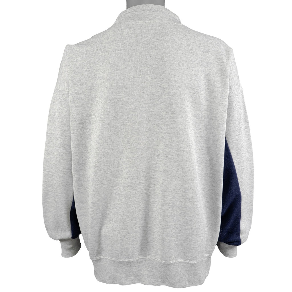 NFL (Nutmeg) - Michigan Wolverines Spell-Out Sweatshirt 1990s Large Vintage Retro Football