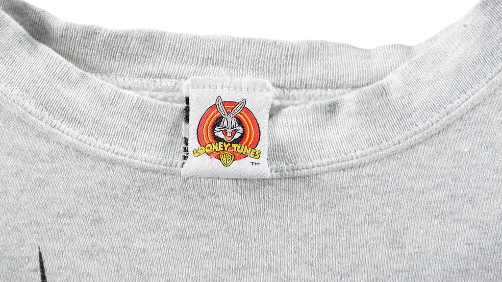 Looney Tunes - Grey Tweety Crew Neck Sweatshirt 1997 Large Vintage Retro