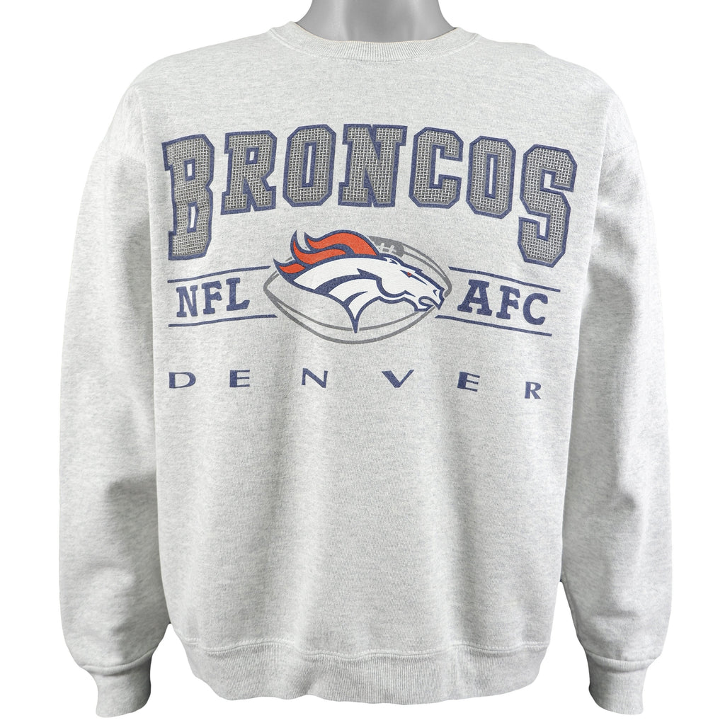 NFL - Denver Broncos Deadstock Crew Neck Sweatshirt 1990s Large Vintage Retro Football