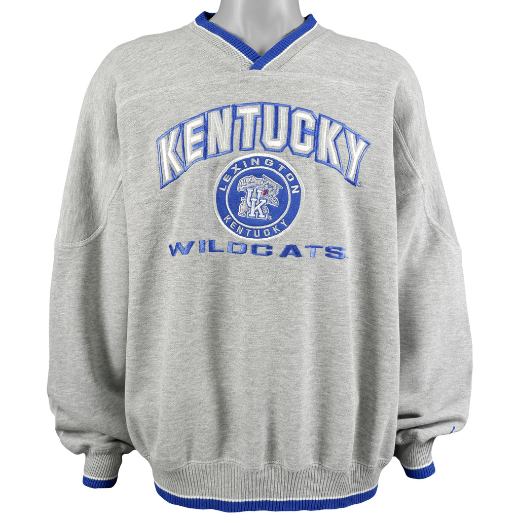 NCAA - Kentucky Wildcats Spell-Out Sweatshirt 1990s X-Large Vintage Retro Football College