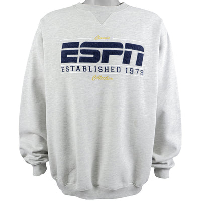 Vintage - Grey ESPN Collection Crew Neck Sweatshirt 1990s X-Large