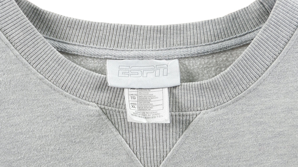 Vintage - Grey ESPN Collection Crew Neck Sweatshirt 1990s X-Large Vintage Retro