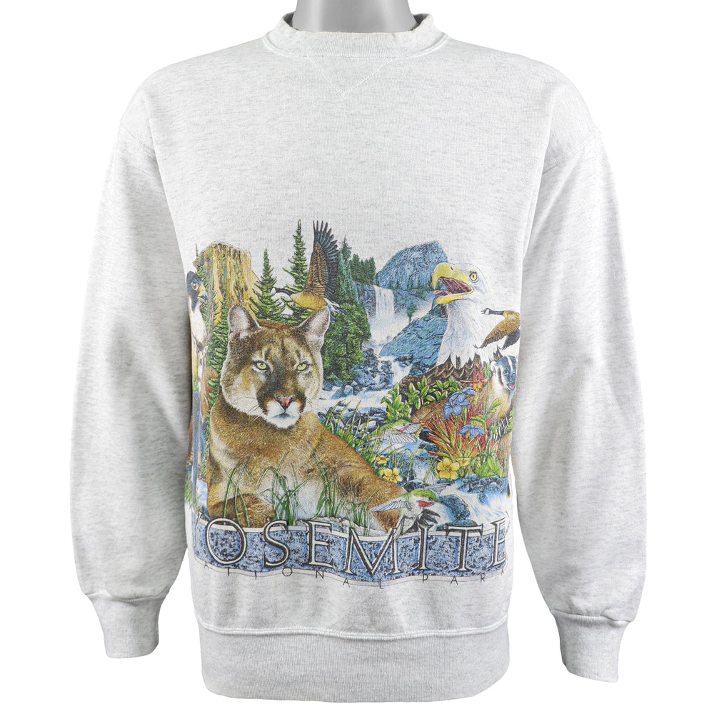 Vintage (Signal Sports) - Yosemite National Park Crew Neck Sweatshirt 1990s Large Vintage Retro