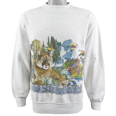 Vintage (Signal Sports) - Yosemite National Park Crew Neck Sweatshirt 1990s Large