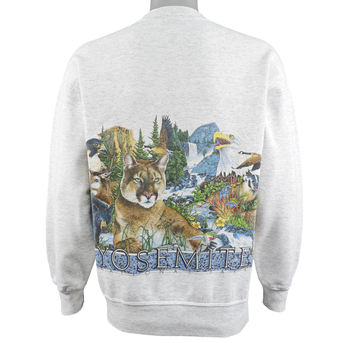 Vintage (Signal Sports) - Yosemite National Park Crew Neck Sweatshirt 1990s Large Vintage Retro