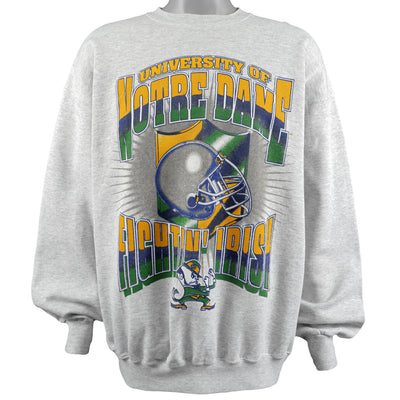 NCAA (Tultex) - University of Notre Dame Fighting Irish Crew Neck Sweatshirt 1990s X-Large