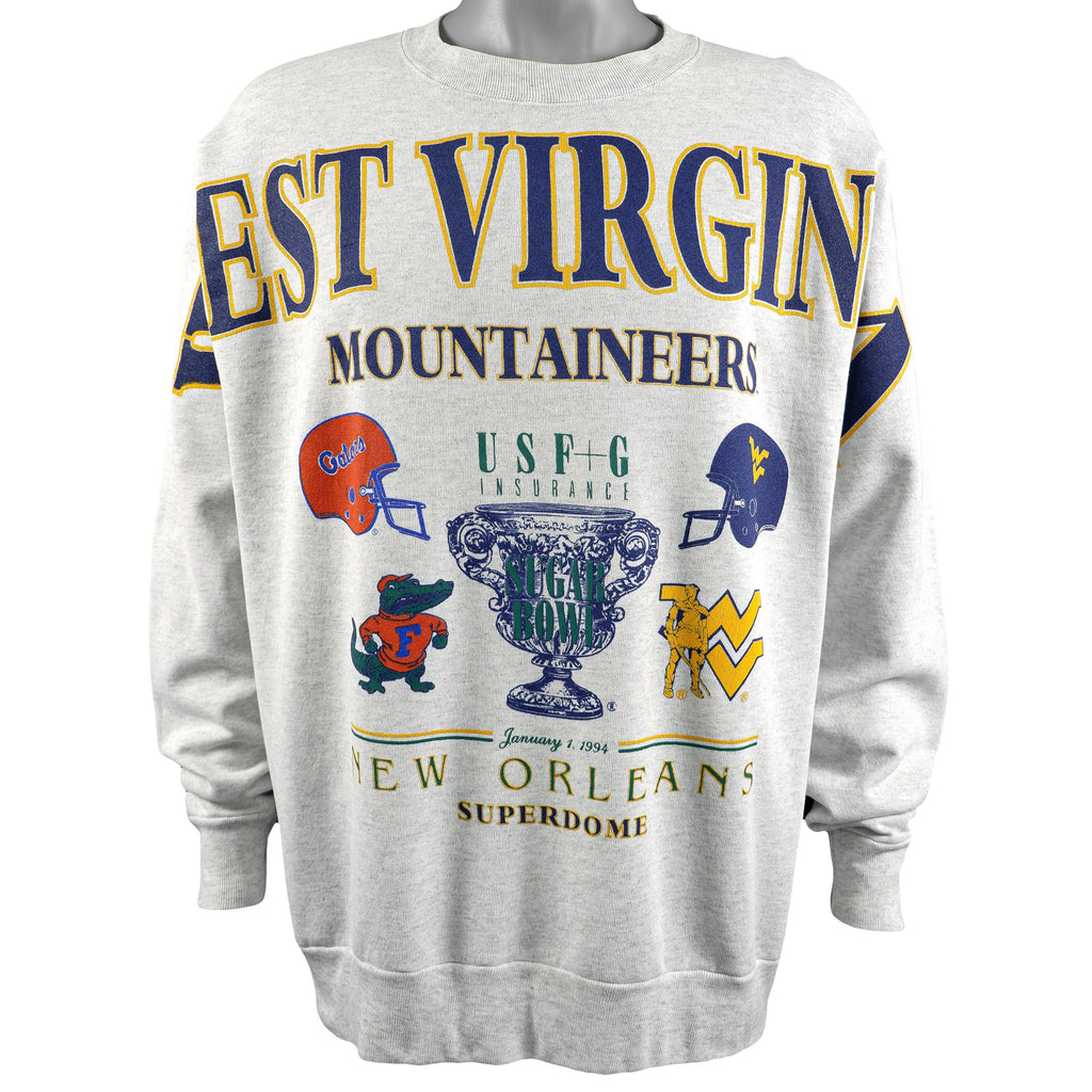 NCAA (TSI) - West Virginia Mountaineers - Sugar Bowl Sweatshirt 1994 X-Large Vintage Retro Football College