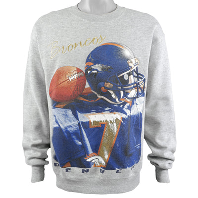 NFL (Lee) - Denver Broncos Crew Neck Sweatshirt 1990s Medium