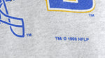 NFL (Logo 7) - St. Louis Rams Crew Neck Sweatshirt 1996 Large Vintage Retro Football