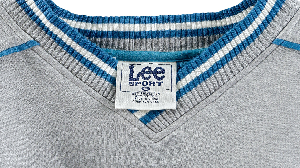NHL (Lee) - San Jose Sharks Crew Neck Sweatshirt 1990s Large Vintage Retro Hockey