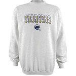 NFL (Logo 7) - San Diego Chargers Crew Neck Sweatshirt 1990s Large Vintage Retro Football
