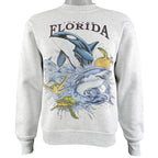 Vintage - Jupiter, Florida Crew Neck Sweatshirt 1990s Medium Vintage Retro
