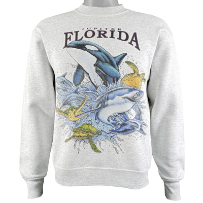 Vintage - Jupiter, Florida Crew Neck Sweatshirt 1990s Medium