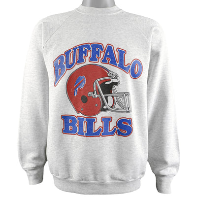 NFL - Buffalo Bills Spell-Out Crew Neck Sweatshirt 1990s Large